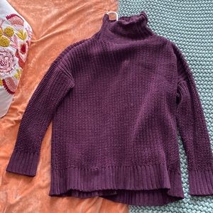 Purple Turtle Neck Sweater